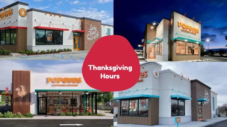 Popeyes Thanksgiving Hours