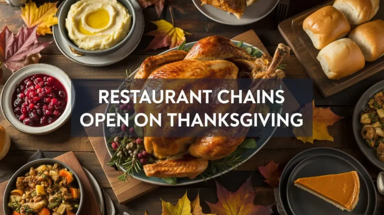 Restaurant Chains Open On Thanksgiving
